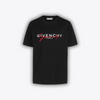 Givenchy Multi-Logo Embroidered T-Shirt - Black/Red