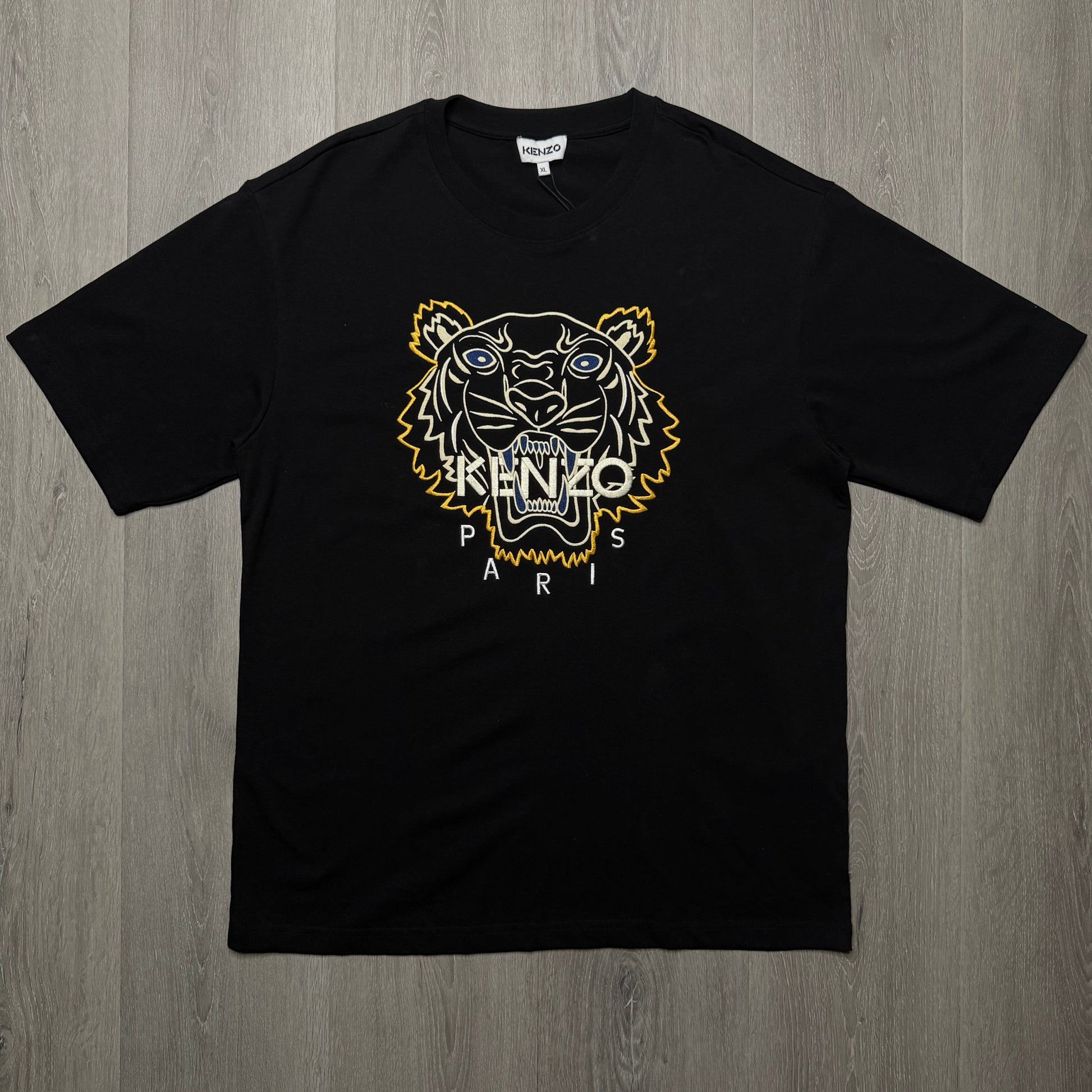 Kenzo Iconic Tiger T-Shirt - Black/White/Yellow