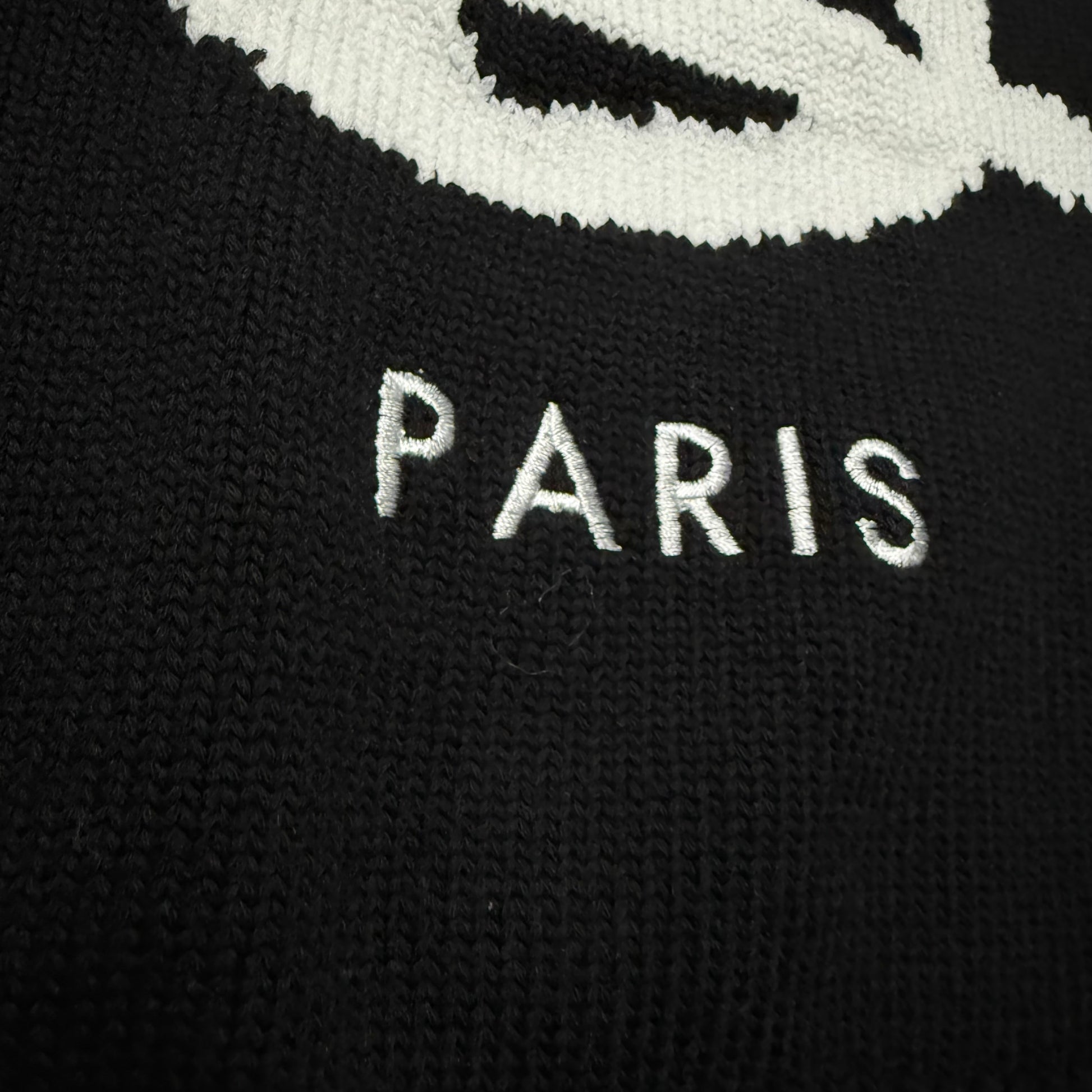 Kenzo Knit Logo Sweater - Black/White